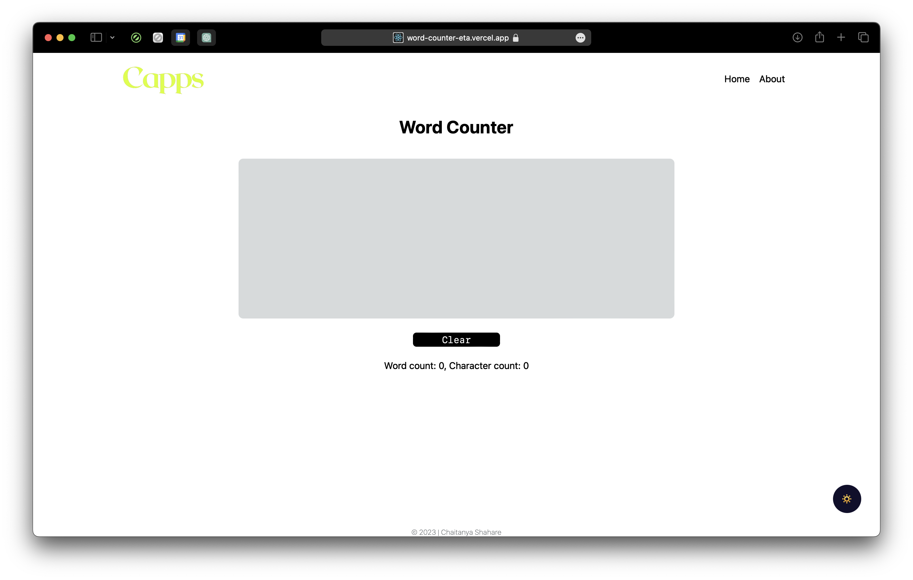 Word Counter light screenshot